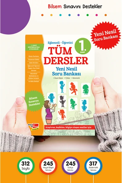 Dikkat Atölyesi Yayınları 1. Sınıf Tüm Dersler Yeni Nesil Soru Bankası ürün görseli 1
