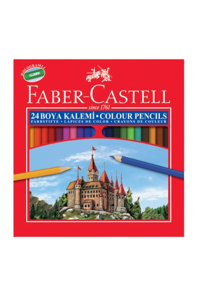 Faber Castell Kuru Boya Red Line Karton Kutu Tam Boy 24 Lü ürün görseli 1