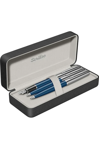 Scrikss WizDesign 78 DOLMA KALEM + TÜKENMEZKALEM + VERSATİL SET LACİVERT (GARANTİLİ-KUTULU-İSME ÖZEL) ürün görseli 1