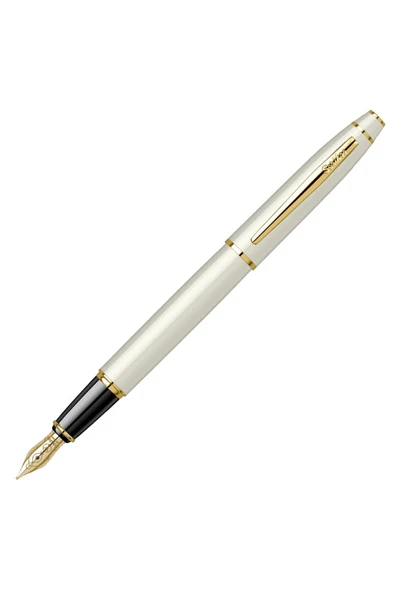 Scrikss Noble 35 Dolma Kalem F Uç Beyaz Altın ürün görseli 1