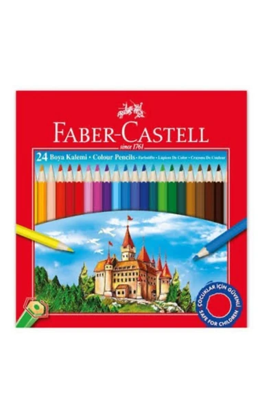 Faber Castell Kuru Boya Kalemi  24'lü ürün görseli 1