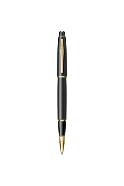 Scrikss WizDesign 35 ROLLER KALEM MAT SİYAH ALTIN (ÖMÜR BOYU GARANTİLİ-KUTULU-KİŞİYE ÖZEL) ürün görseli 1