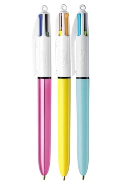 Bic 4 Colours 3'lü Tükenmez Kalem Seti ürün görseli 1