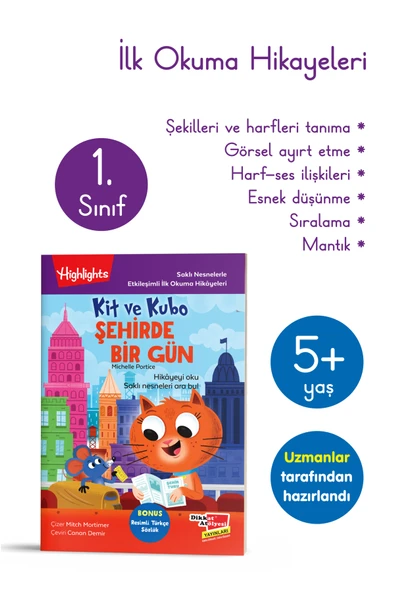 Dikkat Atölyesi Yayınları Kit Ve Kubo Şehirde Bir Gün ürün görseli 1