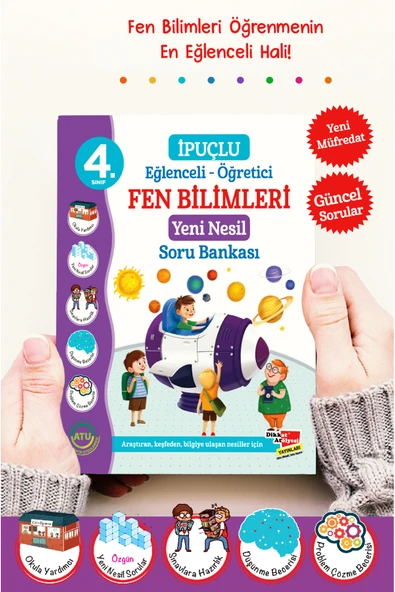Dikkat Atölyesi Yayınları 4. Sınıf Eğlenceli - Fen Bilimleri Yeni Nesil Soru Bankası ürün görseli 1