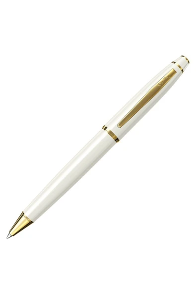 Scrikss 35 Beyaz/altın Renk Tükenmez Kalem ürün görseli 1