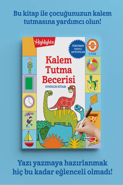 Highlights Yayınları Kalem Tutma Becerisi Etkinlik Kitabı ürün görseli 1