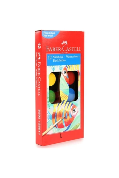 Faber Castell Sulu Boya 12 Renk Küçük Boy ürün görseli 1