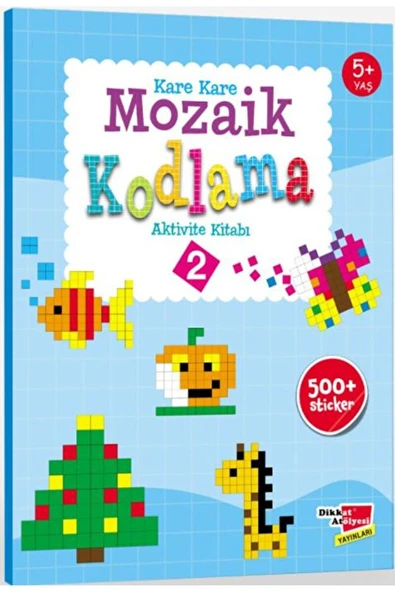 Dikkat Atölyesi Yayınları Sticker Okul Öncesi Kare Kare Mozaik Kodlama 2. Seviye / Dikkat Atölyesi Yayınları / 9786059551892 ürün görseli 1