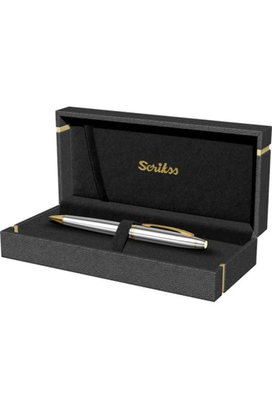 Scrikss İsme Özel Tükenmezkalem Noble 35 Gold Krom ürün görseli 1