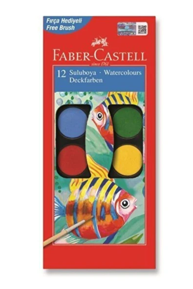 Faber Castell Faber-castell Suluboya Küçük Boy 12 Renk ürün görseli 1