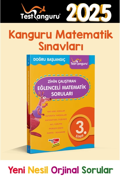 Dikkat Atölyesi Yayınları 3. Sınıf Zihin Çalıştıran Eğlenceli Kanguru Matematik Soruları ürün görseli 1