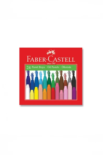 Faber Castell Pastel Boya, 24 Renk, Canlı ve Yumuşak Renkler, Kolay Kullanım, Şık Tasarım ürün görseli 1