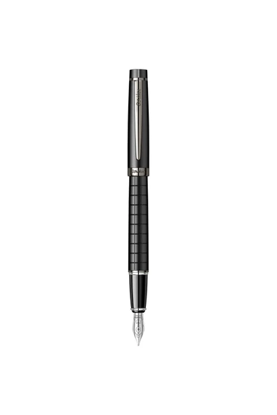 Scrikss WizDesign 38 DOLMA KALEM MAT SİYAH F UÇ ÖMÜR BOYU GARANTİLİ / LÜKS KUTULU / İSME ÖZEL TASARIM ürün görseli 1