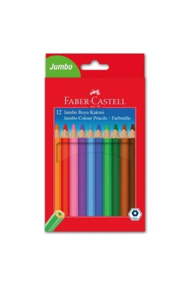Faber Castell Faber-castell 12 Renk Kutuda Jumo Kuru Boya Kalemi ürün görseli 1