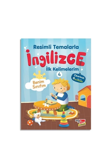 Dikkat Atölyesi Yayınları Resimli Temalarla Ingilizce Ilk Kelimelerim 4 - Benim Sınıfım ürün görseli 1