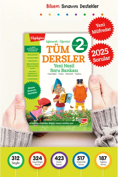 Dikkat Atölyesi Yayınları 2. Sınıf Tüm Dersler Yeni Nesil Soru Bankası ürün görseli 1
