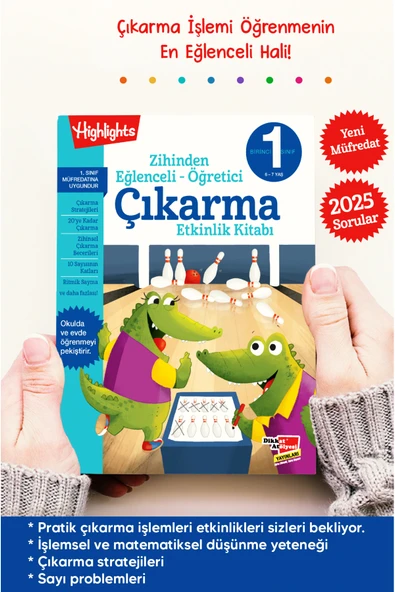 Dikkat Atölyesi Yayınları Zihinden Eğlenceli Öğretici Çıkarma Etkinlikleri ürün görseli 1
