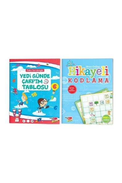Dikkat Atölyesi Yayınları Dikkat Atölyesi Yedi Günde Çarpım Tablosu - Hikayeli Kodlama Seti ürün görseli 1