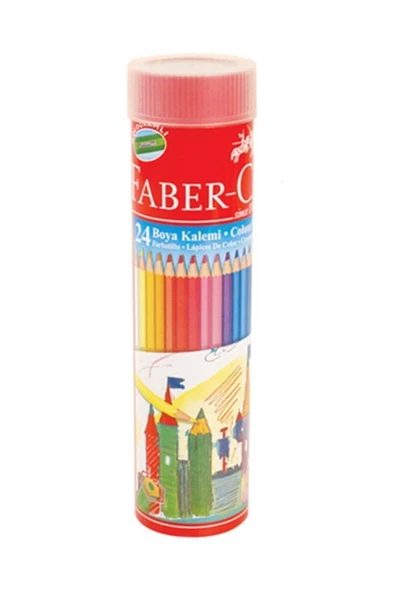 Faber Castell Faber 24'lü Kuru Boya Kalemi Metal Tüp ürün görseli 1
