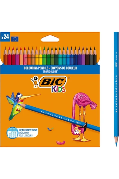 MG STORE Trend Kids Tropicolors Kuru Boya Kalemi 24 Renk Favori 614822 ürün görseli 1