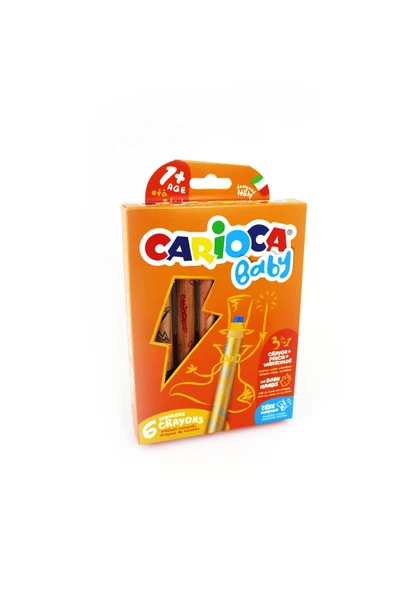 carioca 6 Renk Baby Jumbo Kuru Boya 42817 ürün görseli 1