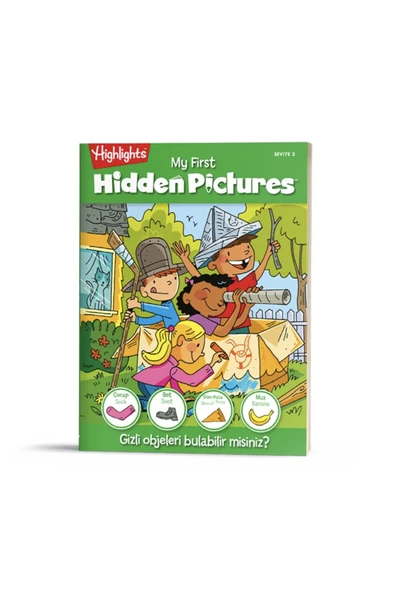 Dikkat Atölyesi Yayınları My First Hidden Pictures 2. Seviye (Benim İlk Gizli Resimlerim) TEK KİTAP ürün görseli 1