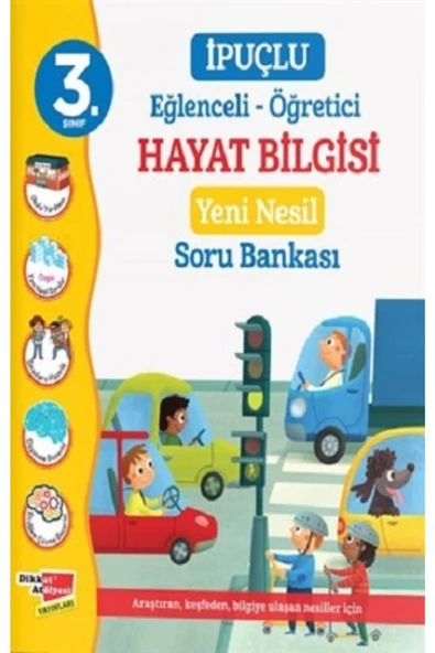 Dikkat Atölyesi Yayınları 3. Sınıf Eğlenceli - Öğretici Ipuçlu Hayat Bilgisi Yeni Nesil Soru Bankası ürün görseli 1