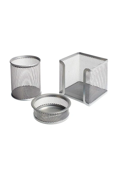 Bigpoint Silver Metal Perfore 3`lü Set ürün görseli 1