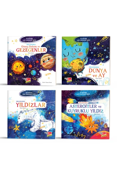 Dikkat Atölyesi Yayınları Ilk Okuma Uzay Hikayeleri 4'lü Set ürün görseli 1