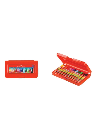 Faber Castell Faber-castell Pastel Boya Altıgen Plastik Kutu 12 Li 5281 125112 ürün görseli 1