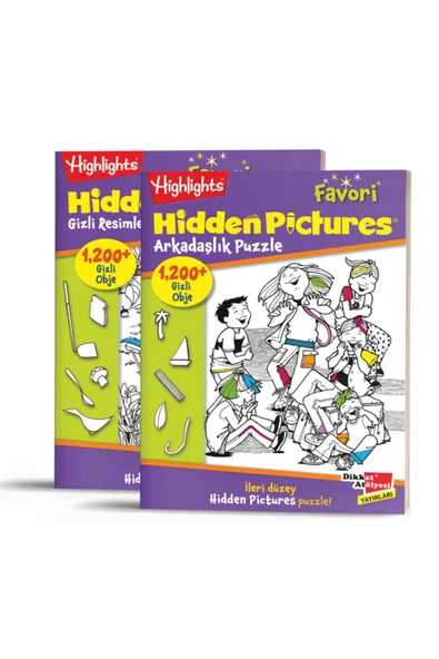 Dikkat Atölyesi Yayınları Highlights Favori Hidden Pictures Gizli Resimler 2'li Set ürün görseli 1