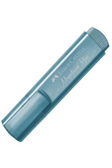 Faber Castell Faber-castell Fosforlu Kalem Metalic Magnificent Blue (metalik Mavi) 10'lu Paket ürün görseli 1