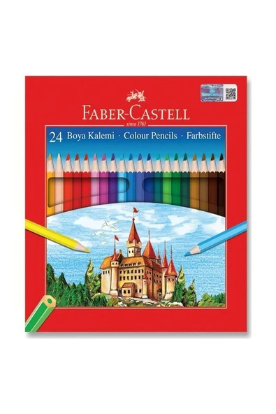 Faber Castell Kuru Boya 24'Lü Büyük Boy Karton Kutu ürün görseli 1