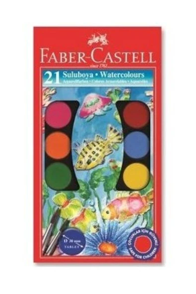 Faber Castell L 21 Renk Büyük Boy Sulu Boya ürün görseli 1