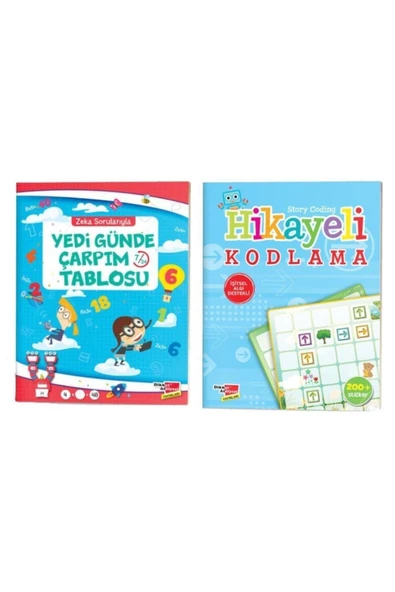 Dikkat Atölyesi Yayınları Dikkat Atölyesi Yedi Günde Çarpım Tablosu - Hikayeli Kodlama Kitapları Seti ürün görseli 1