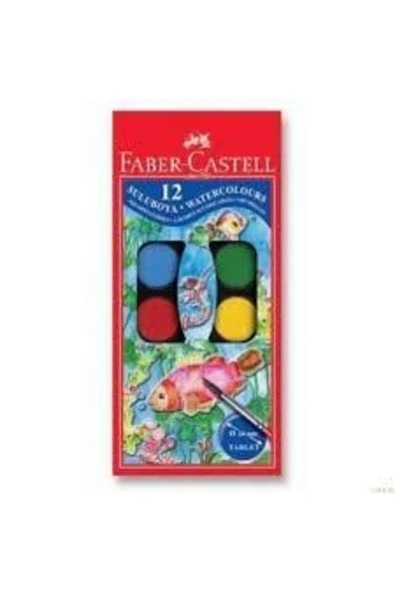 Faber Castell Sulu Boya Küçük Boy 12 Renk ürün görseli 1
