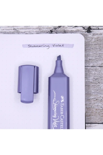 Faber Castell Faber Fosforlu Kalem Shimmering Violet (metalik Mor) 1 Adet ürün görseli 1