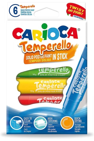carioca Temperello Stick 6'lı Poster Boyama Kalemi / 42739 ürün görseli 1