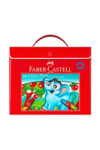 Faber Castell Faber-castell Plastik Çantalı Boya Tutuculu Pastel Boya, 24 Renk ürün görseli 1