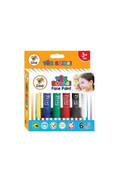 Lino Ln-906 10 Renk Yüz Boyası Yıkanabilir ürün görseli 1