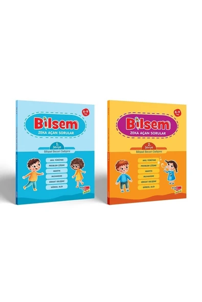 Dikkat Atölyesi Yayınları Bilsem Sınavı Hazırlık Zeka Açan Sorular 2'li Set ürün görseli 1