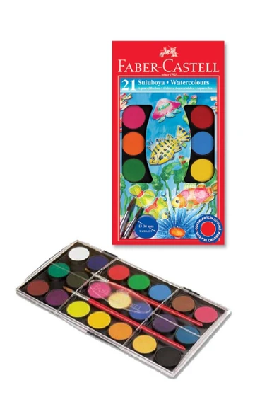 Faber Castell 21 Renk Sulu Boya ürün görseli 1