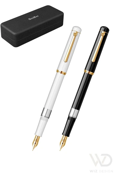 Scrikss WIZ DESIGN - 419 Serisi 2'li Dolmakalem Siyah - Beyaz Set ürün görseli 1