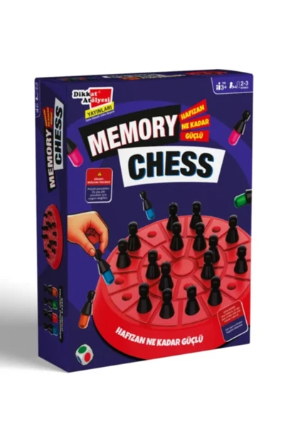 Dikkat Atölyesi Yayınları Memory Chess - Zeka Oyunu, Renklerle Hafıza Ve Zihin Geliştirme Satrancı Eğitici Oyuncak ürün görseli 1