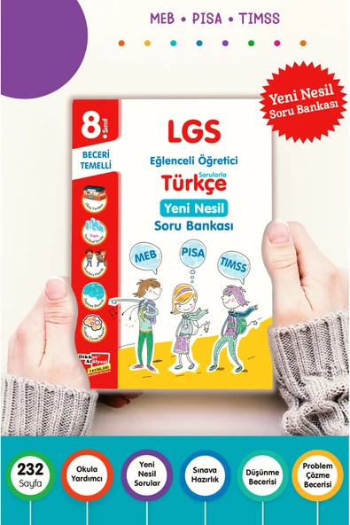Dikkat Atölyesi Yayınları 8. Sınıf LGS Türkçe Yeni Nesil Soru Bankası / Kolektif / Dikkat Atölyesi Yayınları / 9786257928700 ürün görseli 1
