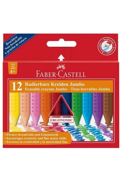 Faber Castell Faber-castell Grip Jumbo Mum Boya 12 Renk ürün görseli 1