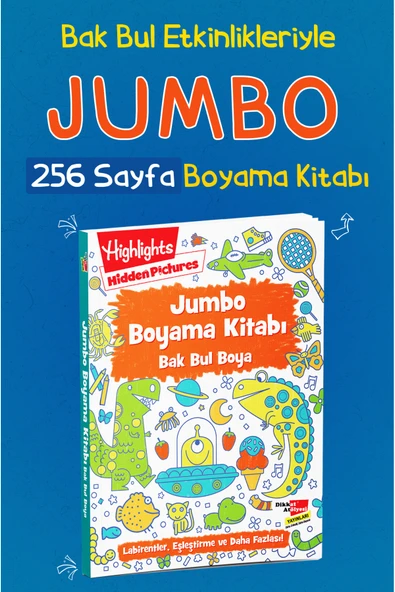 Dikkat Atölyesi Yayınları Jumbo Boyama Kitabı Bak Bul Boya ürün görseli 1