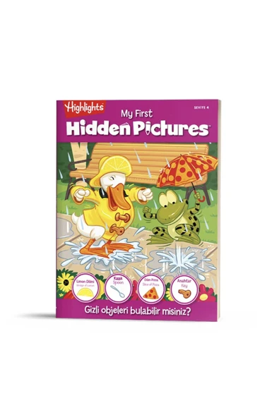 Dikkat Atölyesi Yayınları My First Hidden Pictures 4. Seviye (Benim İlk Gizli Resimlerim) TEK KİTAP ürün görseli 1