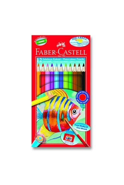 Faber Castell FC Aquarell Boya Kalemi 12 Renk ürün görseli 1